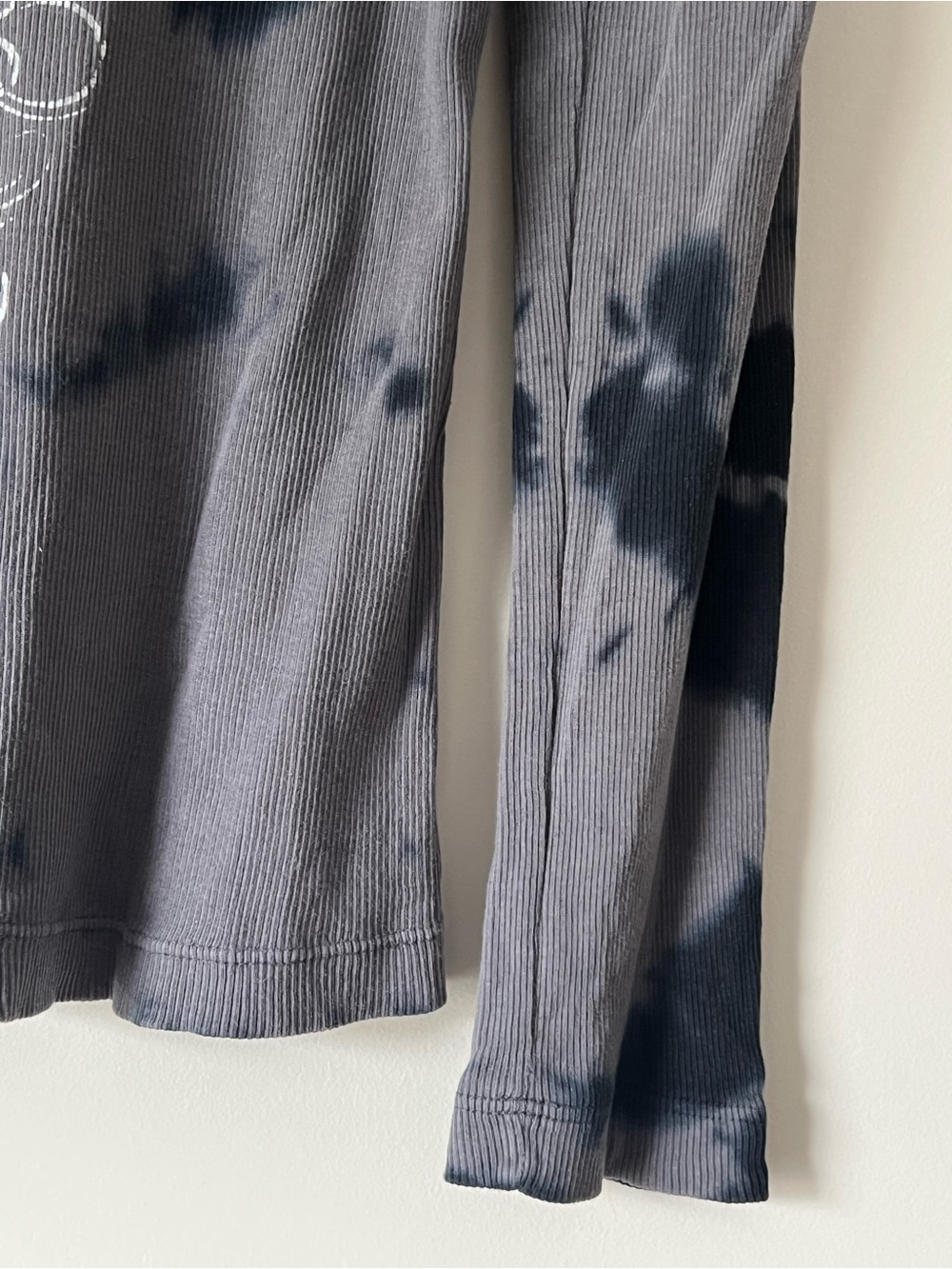 Vintage Sledge USA Y2K Cyber Grunge Tie Dye V Neck Thermal Graphic LS - Picture 6 of 8